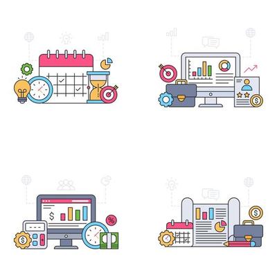 Pack of Misc Flat Illustration