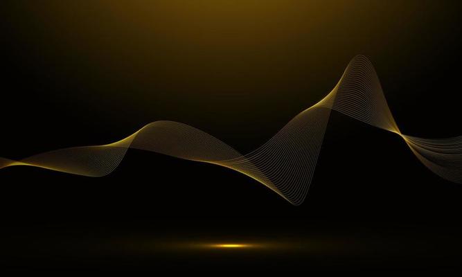 Gold Wave Vector Art, Icons, and Graphics for Free Download