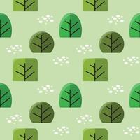 Seamless Pattern Repeatable Texture Summer Spring Tree Nature Paper Fabric vector