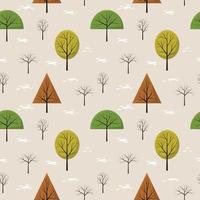 Seamless Pattern Repeatable Texture Summer Spring Tree Nature Paper Fabric vector