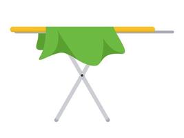 Ironing board isolated on background. Flat vector illustration.