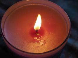 scented candle flame photo