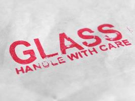 Glass handle with care photo