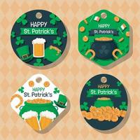 St. Patrick's Day Label Collection vector