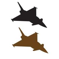 military jet fighter silhouette vector