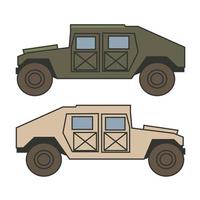 armored military vehicle vector