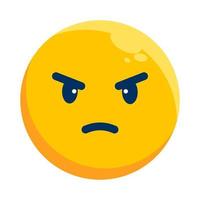 Angry Face Illustration vector