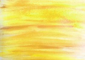 watercolor background texture abstract. yellow color. paper paint photo