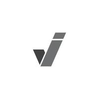 j diseño gráfico del logotipo de consultoría financiera y empresarial. vector