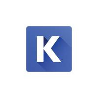 K logo illustration for business company. vector