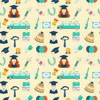 Graduation Elements Seamless Pattern Background vector