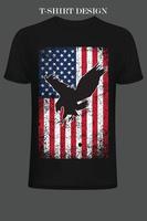 4 de julio diseño de camisetas con la bandera de estados unidos. diseño de camisetas con citas independientes americanas. diseño de camiseta de bandera de estados unidos vector