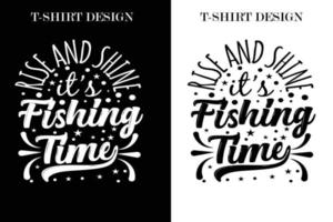 diseño de camisetas de pesca. diseño de camisetas con citas de pesca. vector