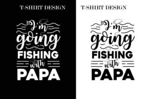 diseño de camisetas de pesca. diseño de camisetas con citas de pesca. vector