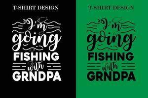 diseño de camisetas de pesca. diseño de camisetas con citas de pesca. vector