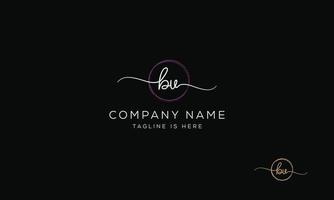 BV V B initial signature logo template. vector