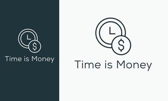 conjunto de tiempo es diseño de iconos de concepto de dinero. contiene tales íconos de objetivo, productividad, proceso, rendimiento y más, se pueden usar para web y aplicaciones. vector libre