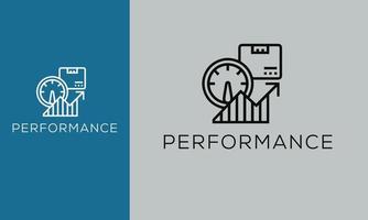 Set of Performance concept icons design. Contains such icons goal, productivity, process, time management and more, can be used for web and apps. Free Vector