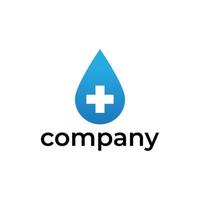 health water or drop logo design vector