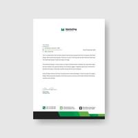 corporate creative business letterhead design vector