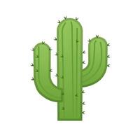 ícono de cactus verde para messenger en las redes sociales vector