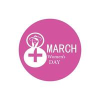 Happy International Women's Day  March 8 Design and greetings vector