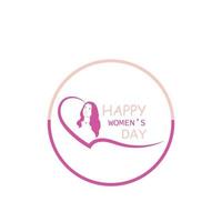 Happy International Women's Day  March 8 Design and greetings vector