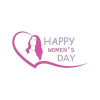 Happy International Women's Day  March 8 Design and greetings vector