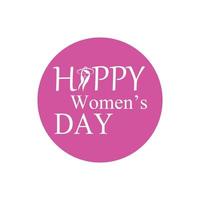 Happy International Women's Day  March 8 Design and greetings vector