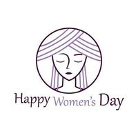 Happy International Women's Day  March 8 Design and greetings vector