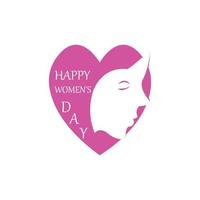 Happy International Women's Day  March 8 Design and greetings vector