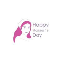 Happy International Women's Day  March 8 Design and greetings vector