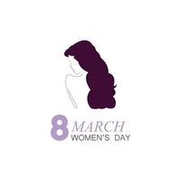 Happy International Women's Day  March 8 Design and greetings vector