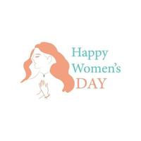 Happy International Women's Day  March 8 Design and greetings vector