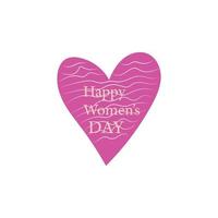 Happy International Women's Day  March 8 Design and greetings vector