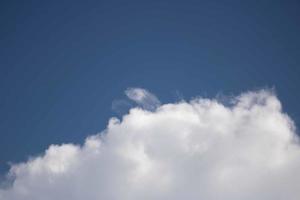 Air clouds in the blue sky. photo