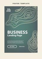 landing page template website presentation digital marketing flat design startup event business set vector