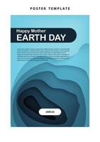 landing page template website presentation digital marketing flat design startup event earth day vector