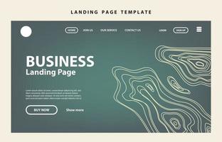 landing page template website presentation digital marketing flat design startup event business set vector