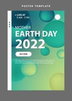 landing page template website presentation digital marketing flat design startup event earth day vector