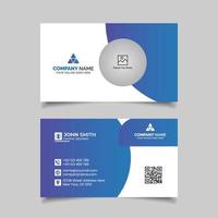 Creative business card template design vector