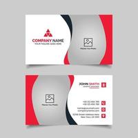 Abstract style business card template design vector