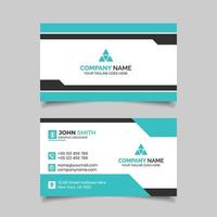 Abstract style business card template design vector