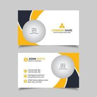Modern business card design template vector