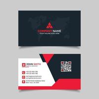 Abstract style business card template design vector