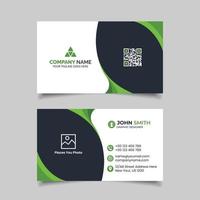 Abstract style business card template design vector
