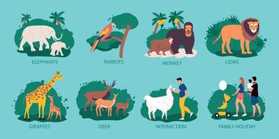 Zoo Design Concept vector