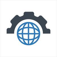 Global Technology, service, network Icon vector