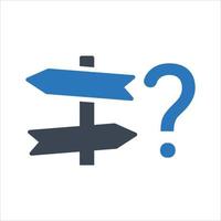 Business Decision Making Confusion Icon vector