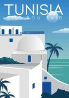 Tunisia Vector Illustration Background